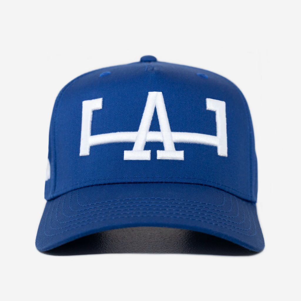 LA HAT CURVED BRIM (BLUE)