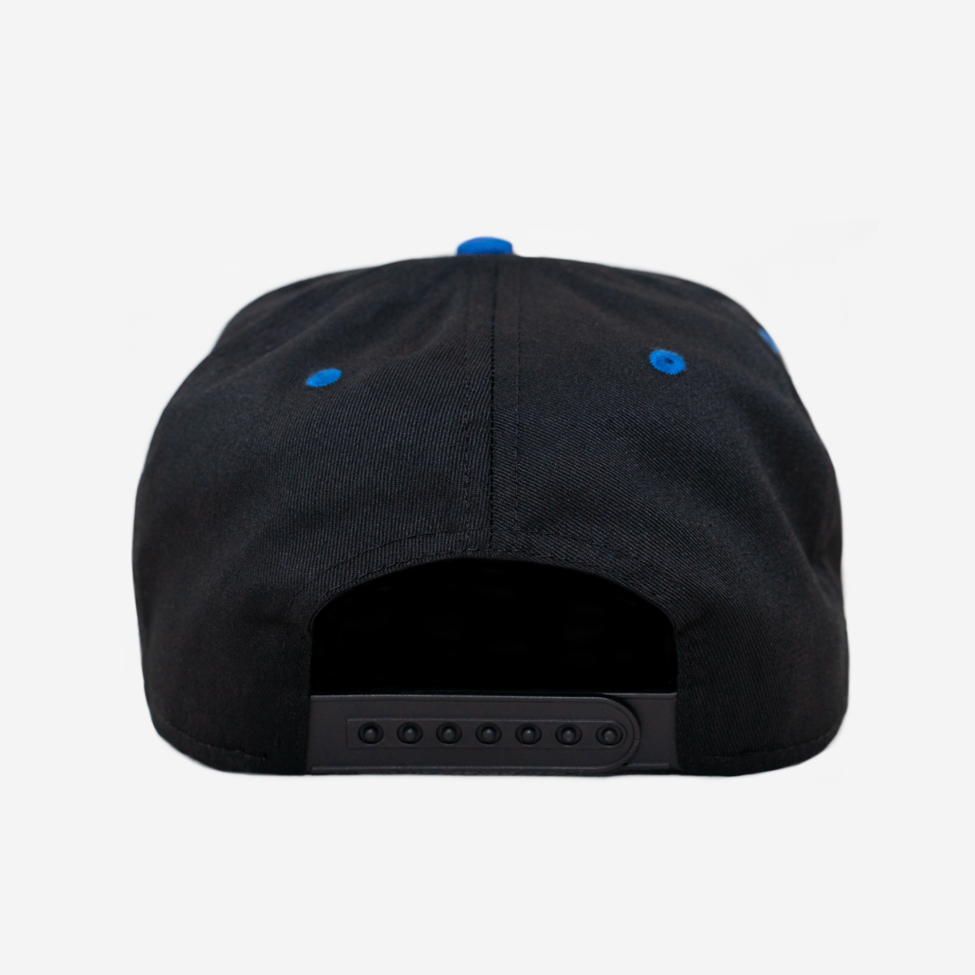 LA HAT CURVED BRIM (BLACK/BLUE)