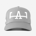 LA HAT CURVED BRIM (GREY)
