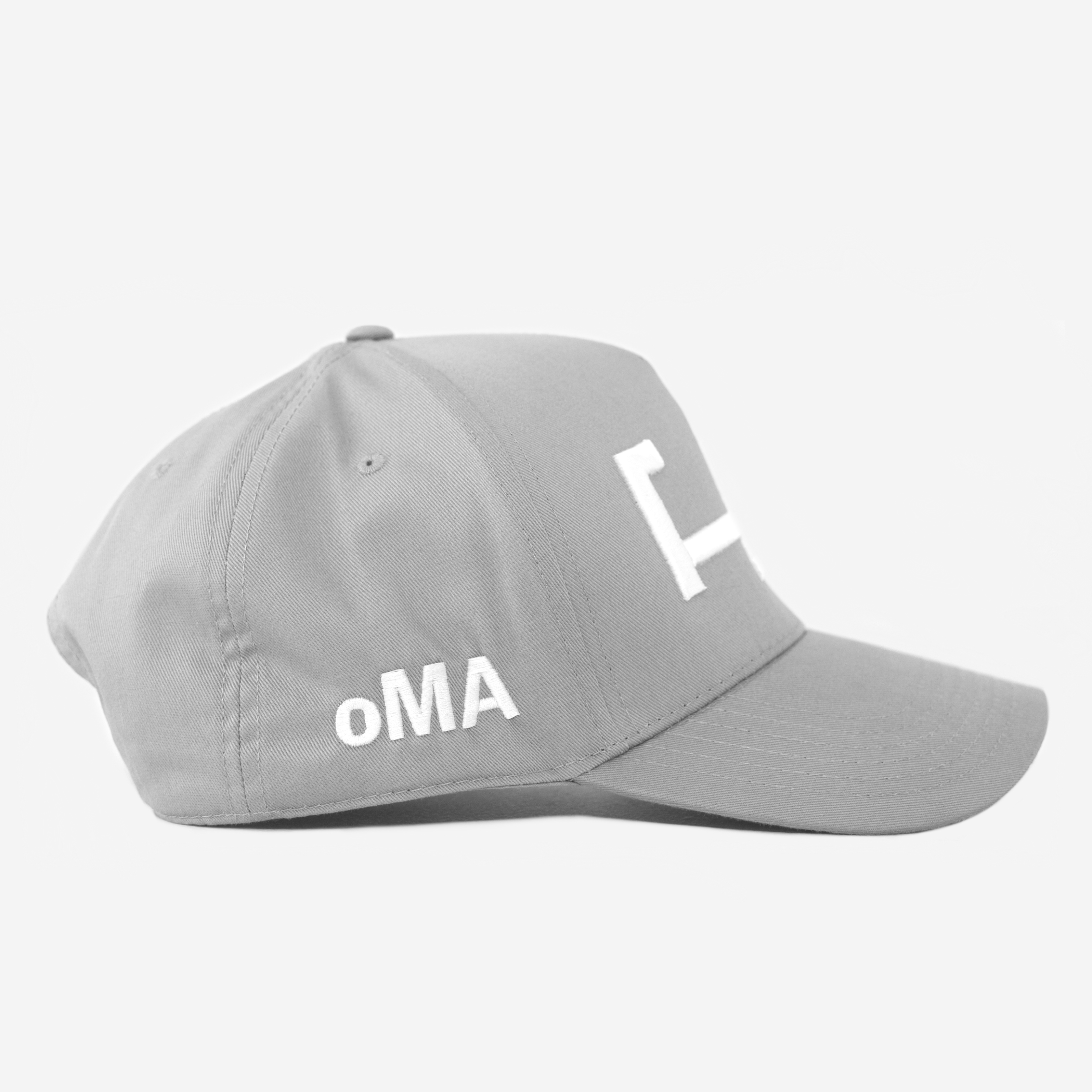 LA HAT CURVED BRIM (GREY)