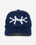 NEW YoRK HAT GREY BRIM (NAVY)