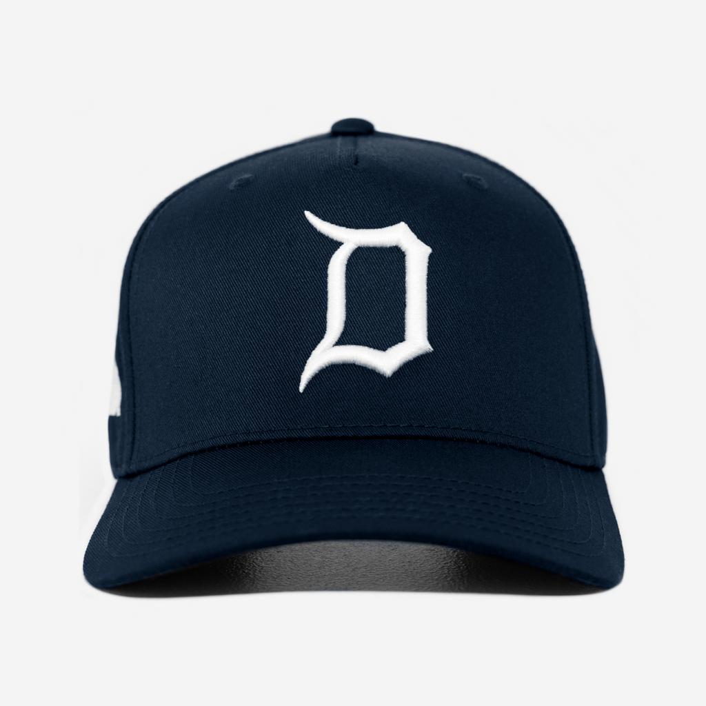 DETROIT HAT CURVED BRIM (NAVY)