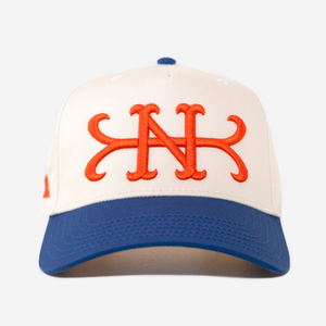 QUEENS NY HAT CURVED BRIM (CREAM)