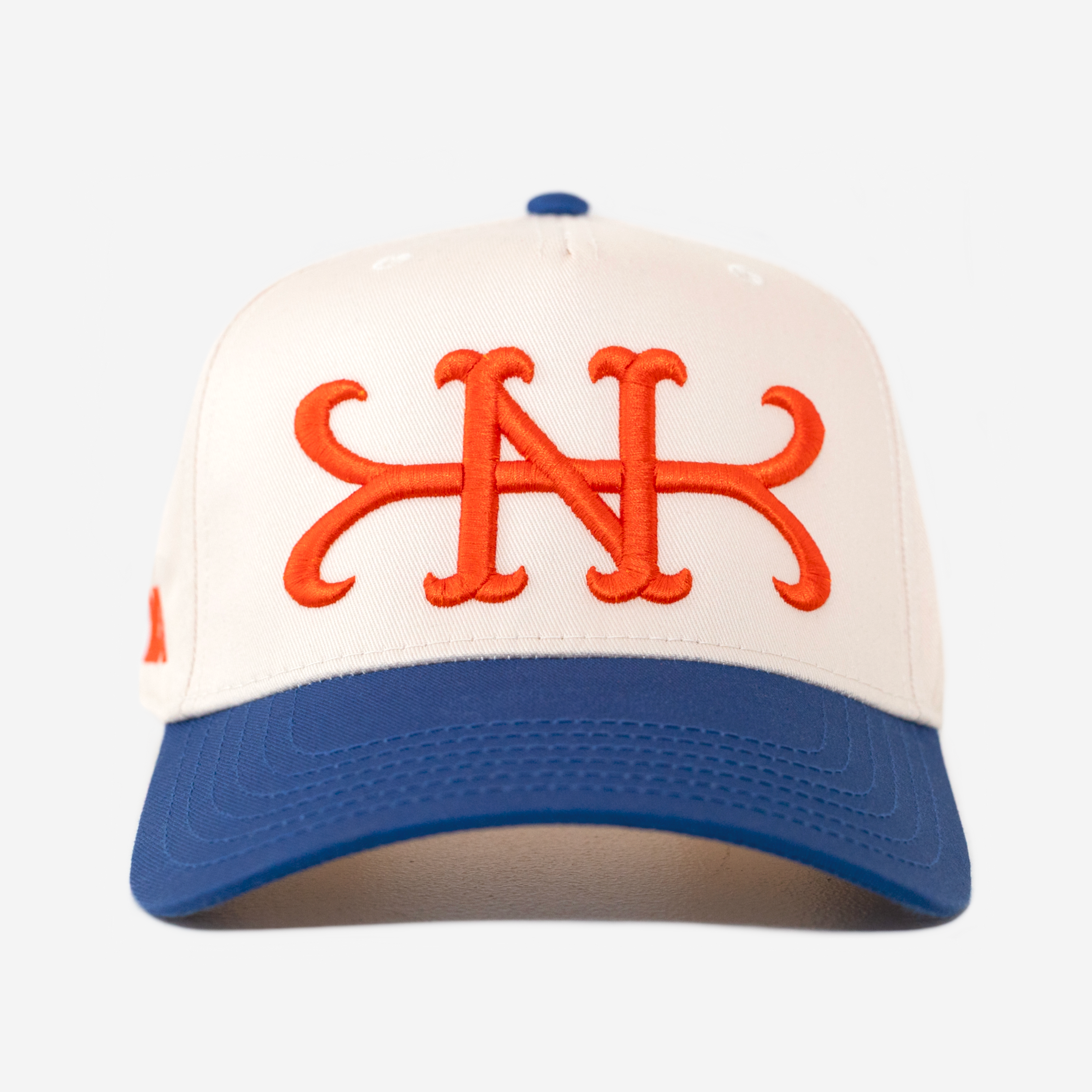 QUEENS NY HAT CURVED BRIM (CREAM)