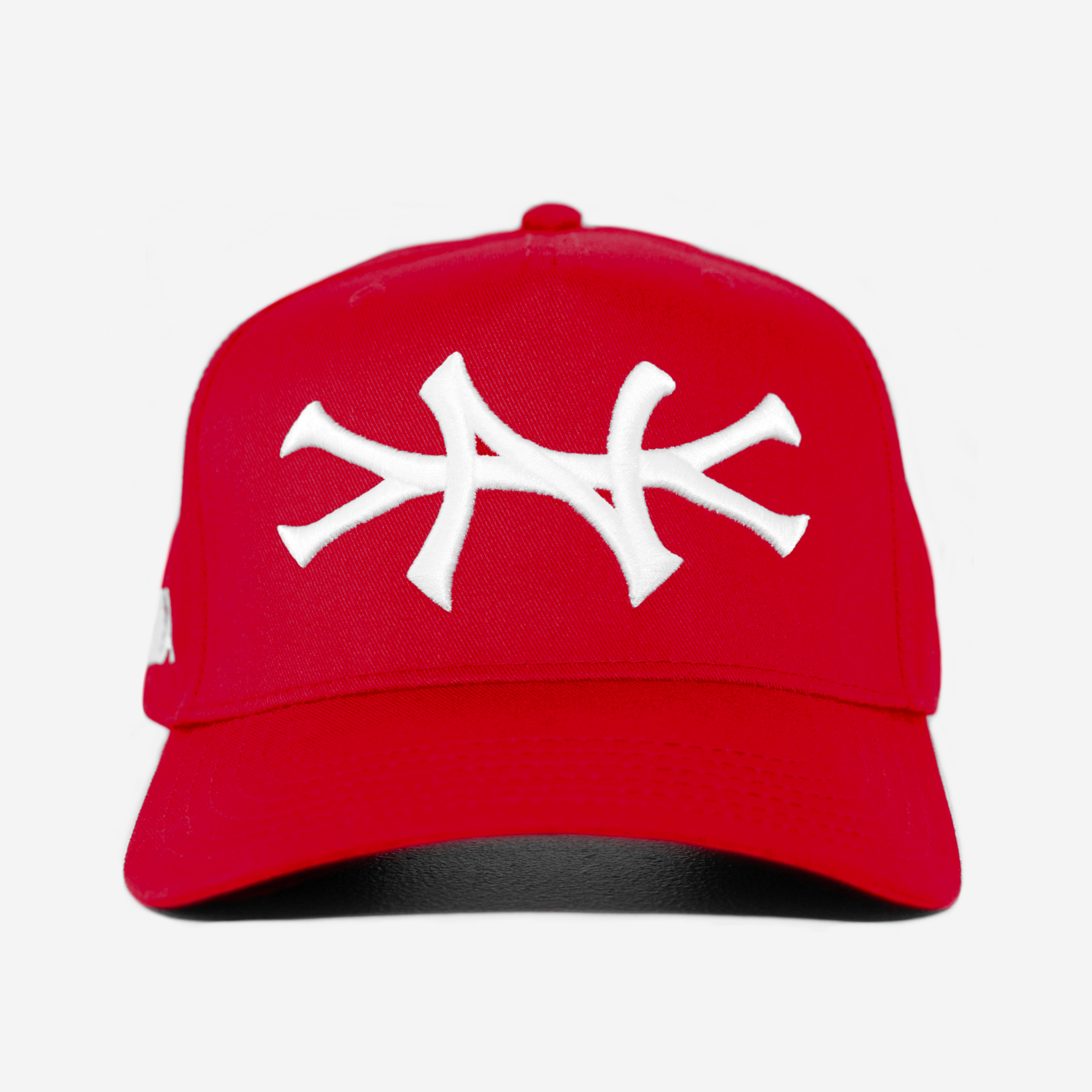 NY HAT CURVED BRIM (RED)