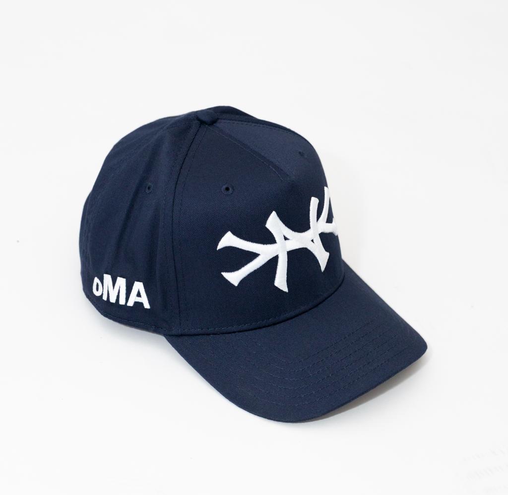 NY HAT CURVED BRIM (NAVY)