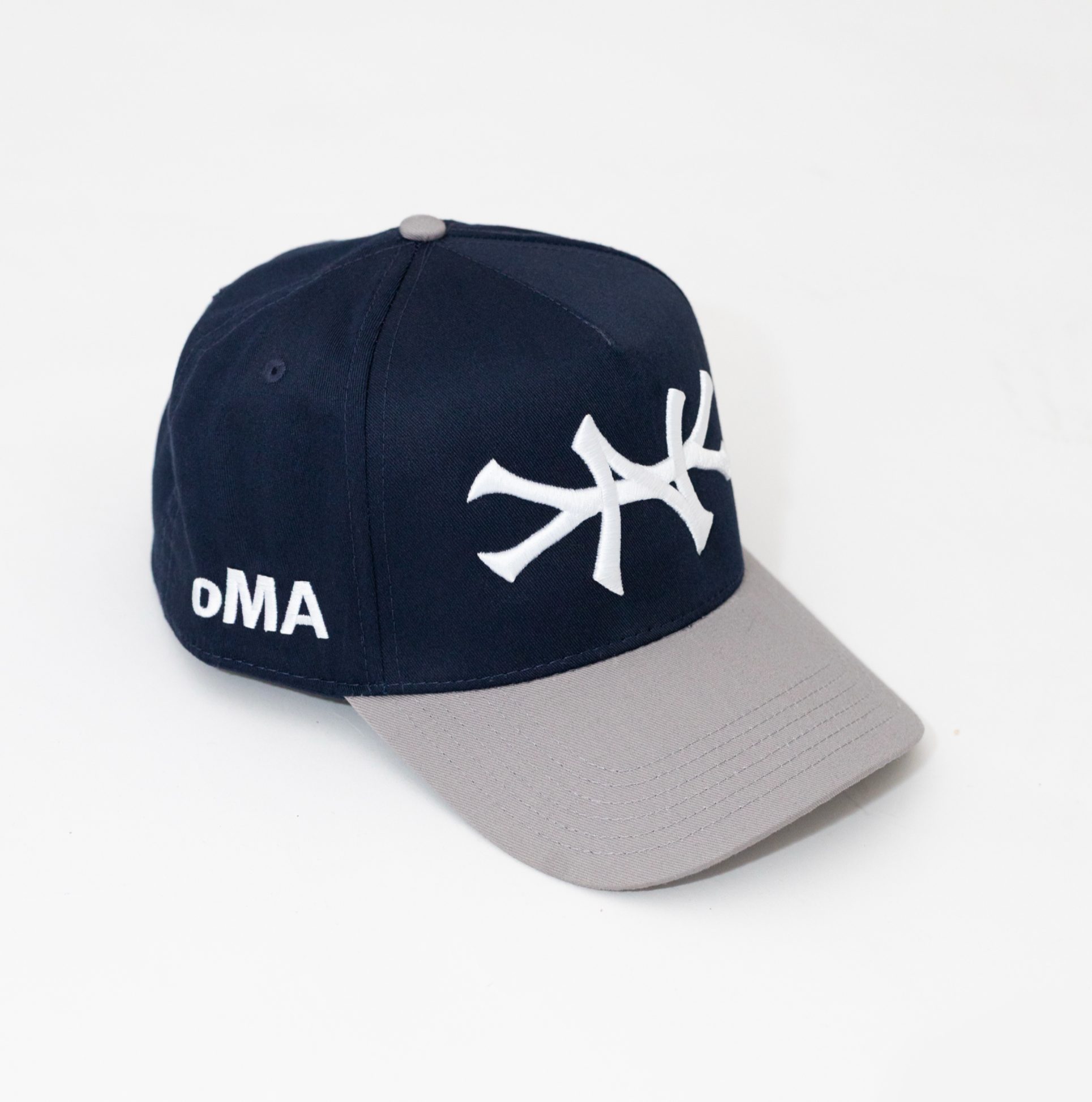 NY HAT CURVED BRIM (NAVY/GREY)