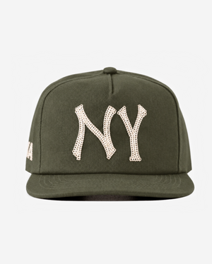 NY CHAIN STITCH HAT (ARMY)