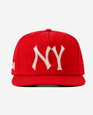 NY CHAIN STITCH HAT (RED)