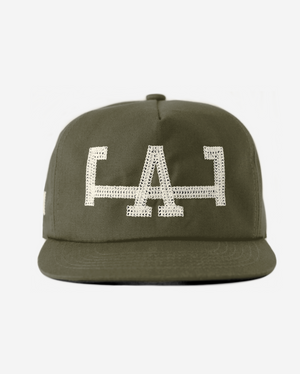 LA CHAIN STITCH HAT (ARMY)