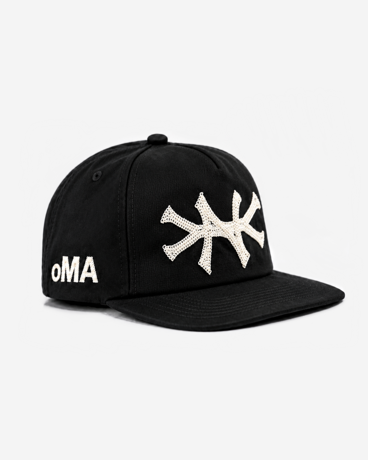 NEW YoRK CHAIN STITCH HAT (BLACK/CREAM)