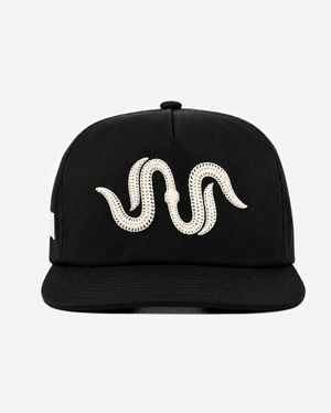 CHICAGo CHAIN STITCH HAT (BLACK/CREAM)