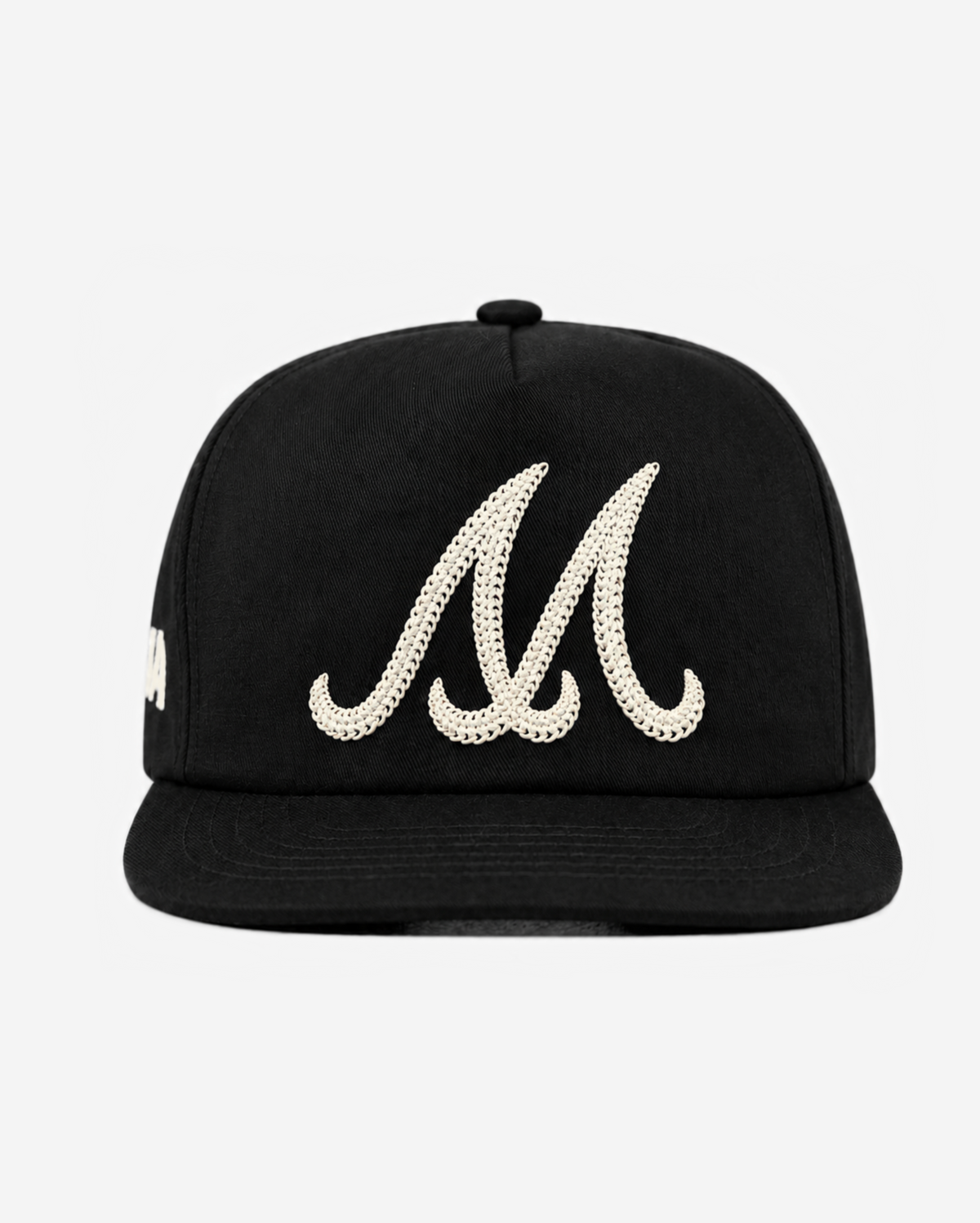 ATLANTA CHAIN STITCH HAT (BLACK/CREAM)