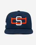 SAN DIEGo CHAIN STITCH HAT (NAVY/oRANGE)