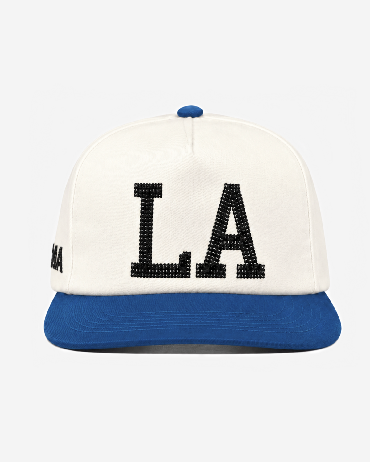 LA CHAIN STITCH HAT (CREAM/BLUE)