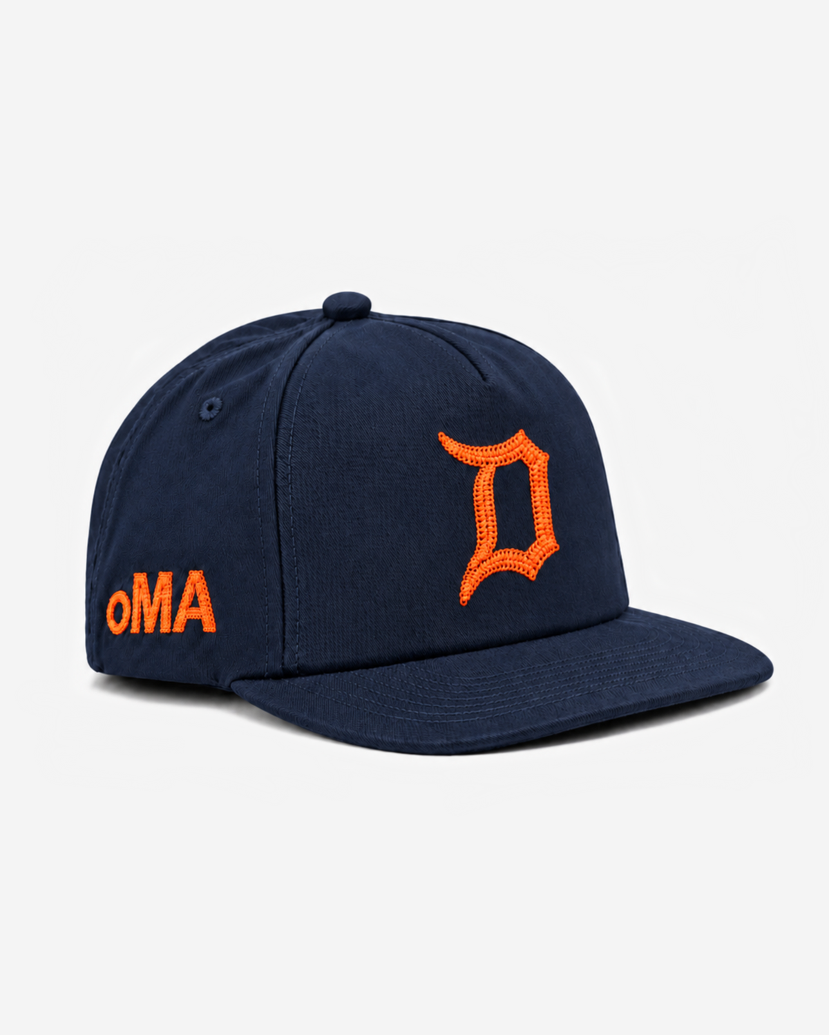 DETRoIT CHAIN STITCH HAT (BLUE/oRANGE)