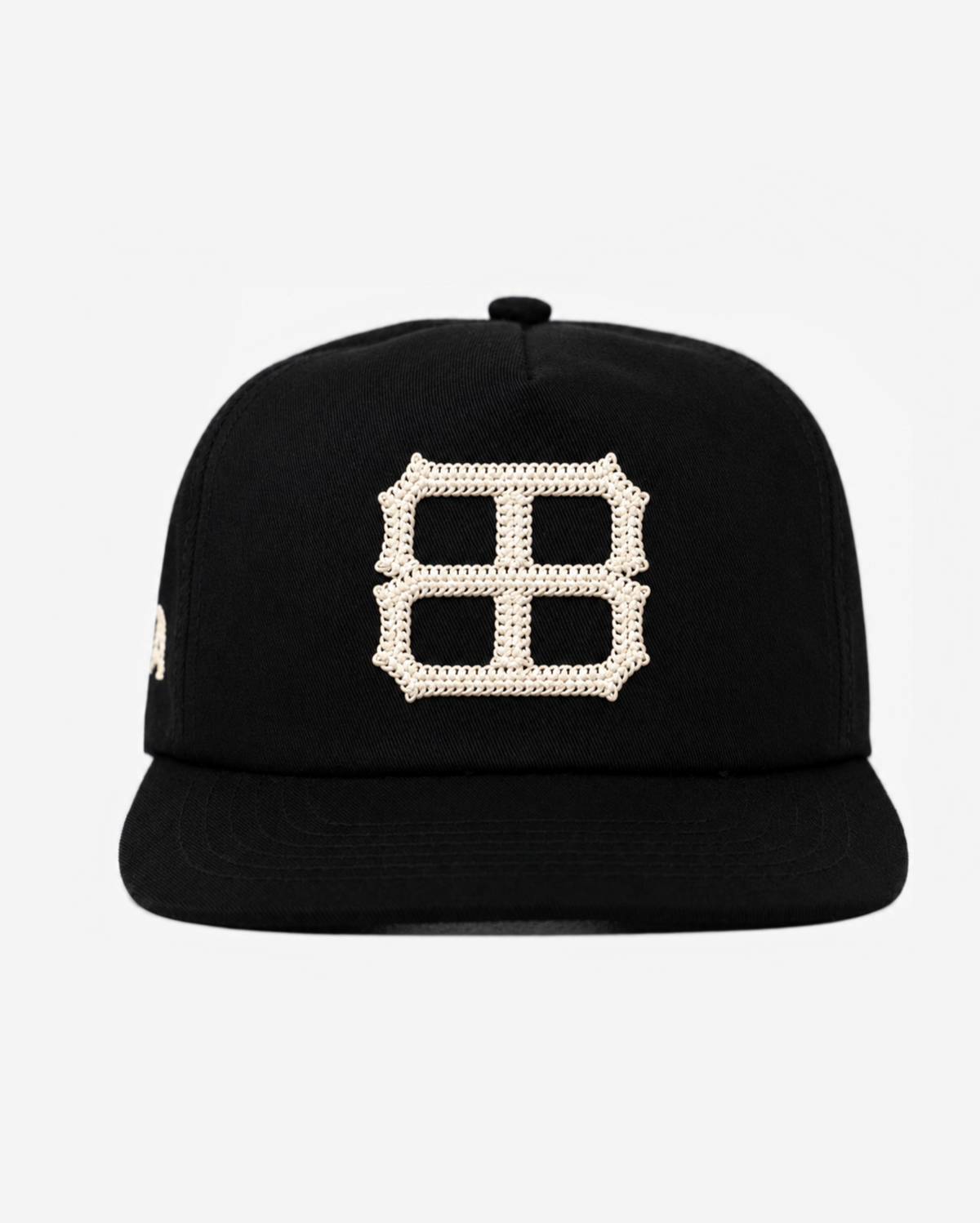 PITTSBURGH CHAIN STITCH HAT (BLACK/CREAM)
