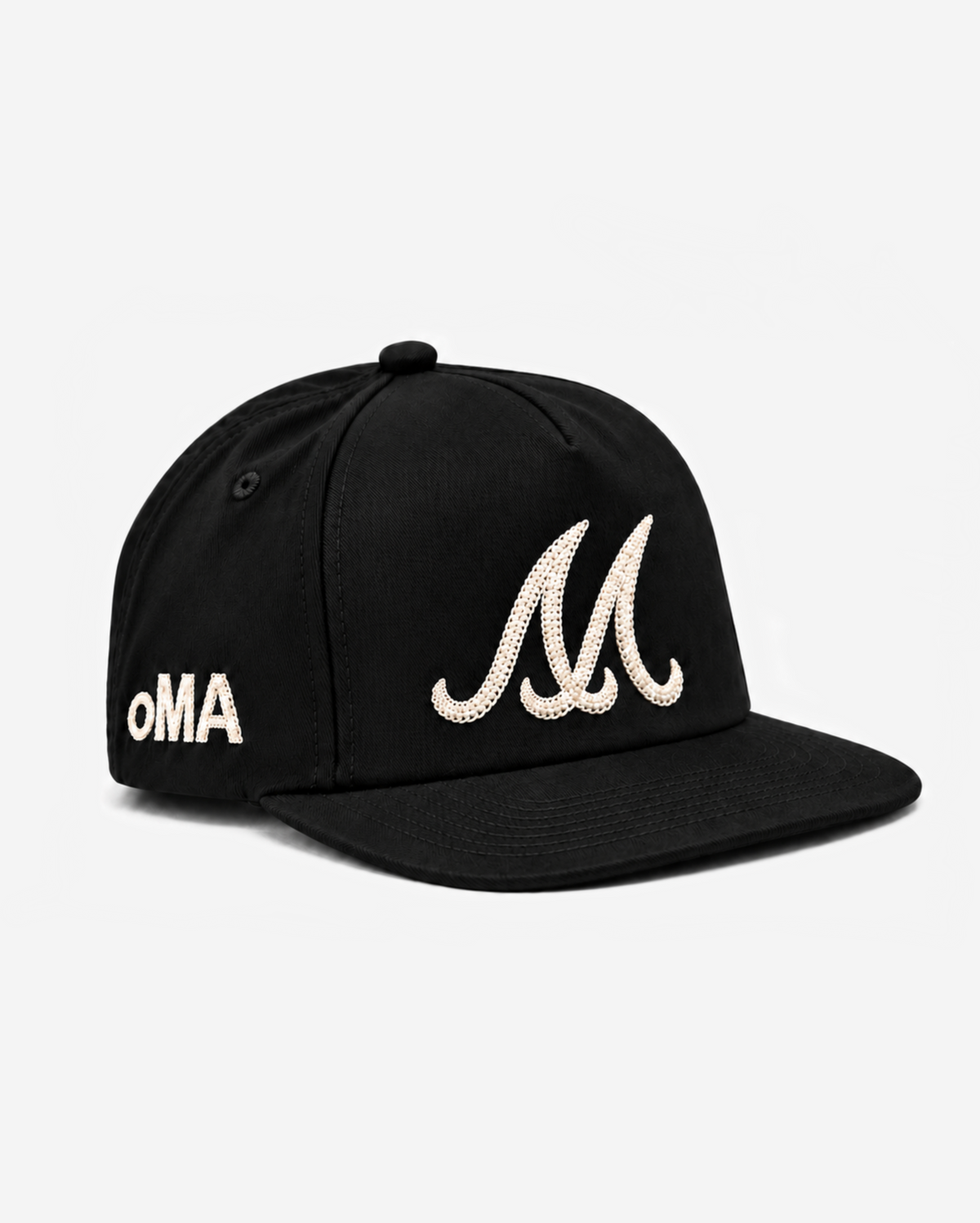 ATLANTA CHAIN STITCH HAT (BLACK/CREAM)