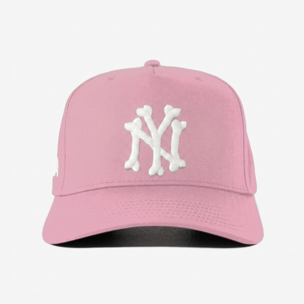 NEW YoRK BoNES HAT CURVED BRIM (PINK)