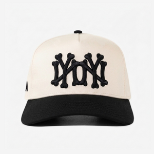 NY NY BoNES HAT CURVED BRIM (CREAM)