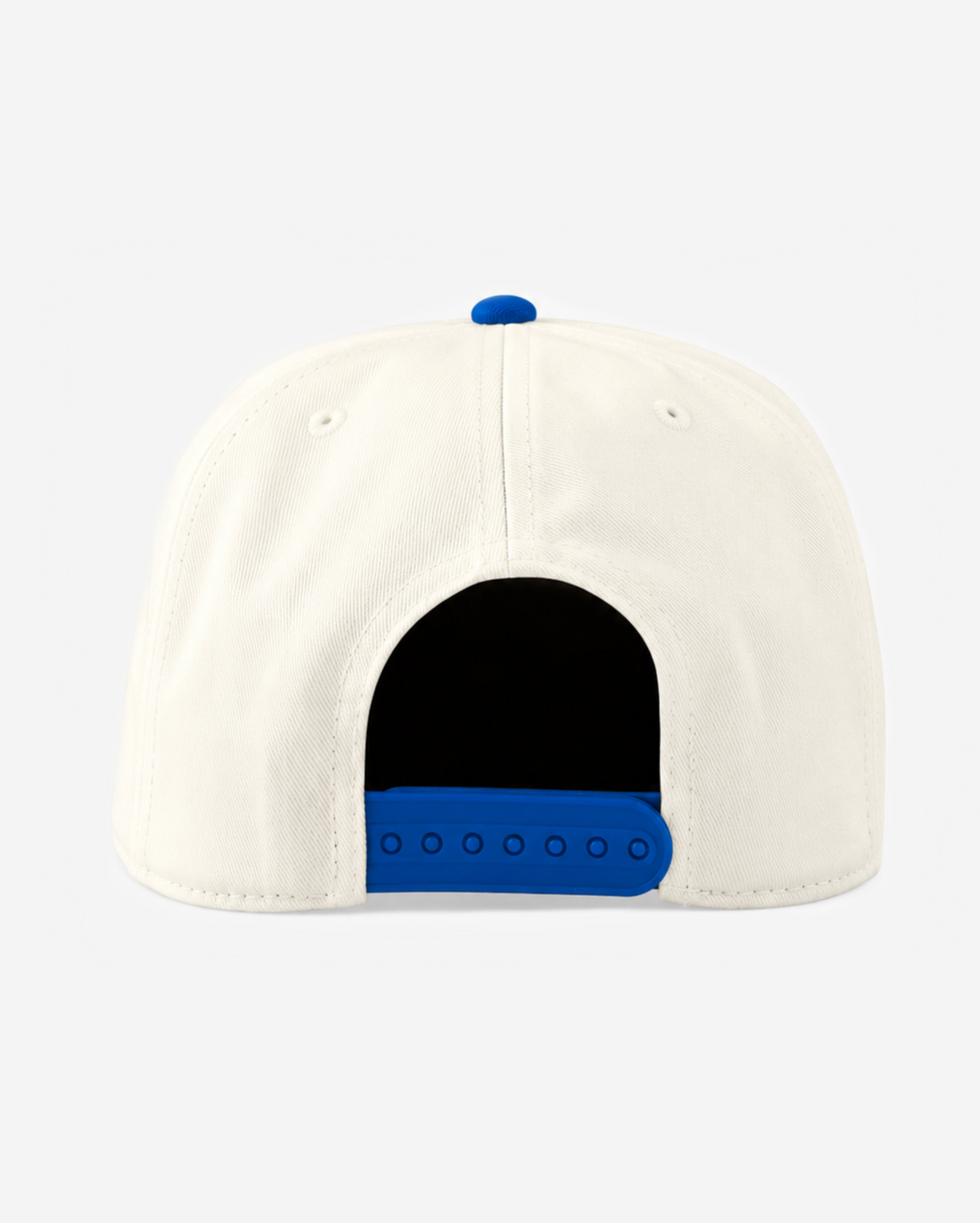 QUEENS CHAIN STITCH HAT (CREAM/BLUE)