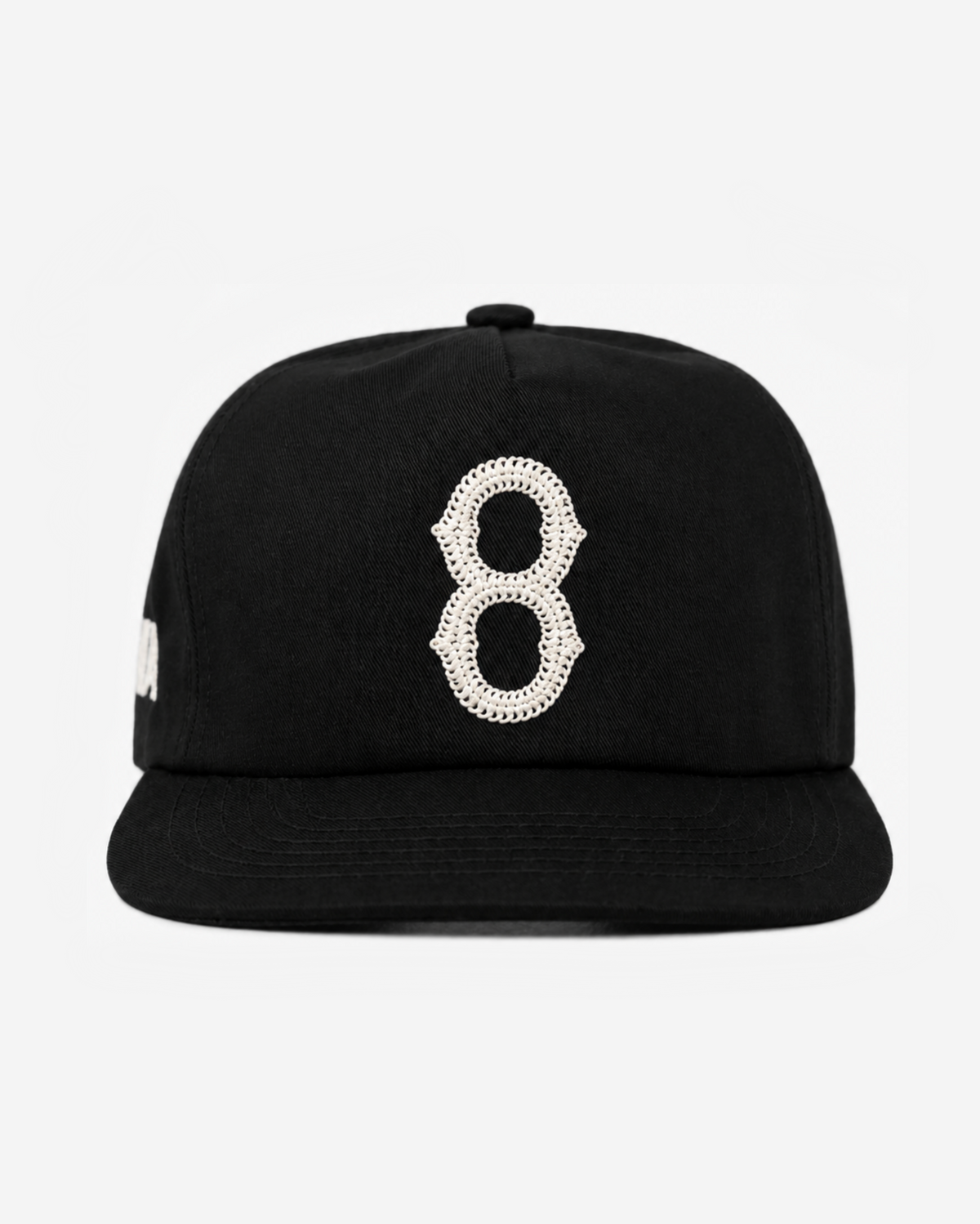 BoSToN CHAIN STITCH HAT (BLACK/CREAM)