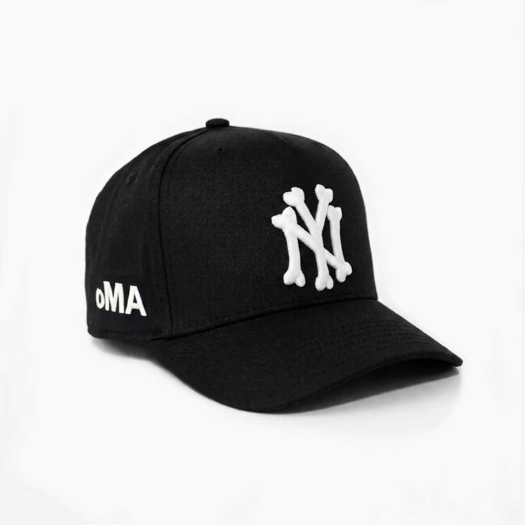 NEW YoRK BoNES HAT CURVED BRIM (BLACK)