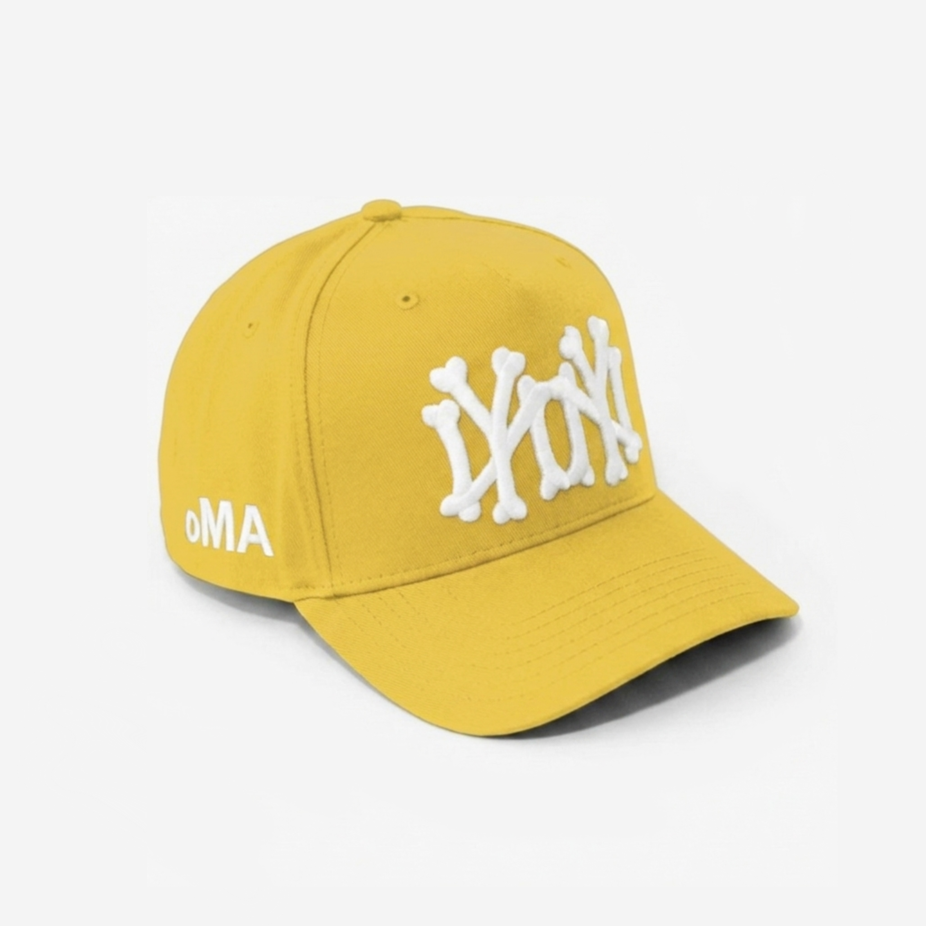 NY NY BoNES HAT CURVED BRIM (YELLoW)