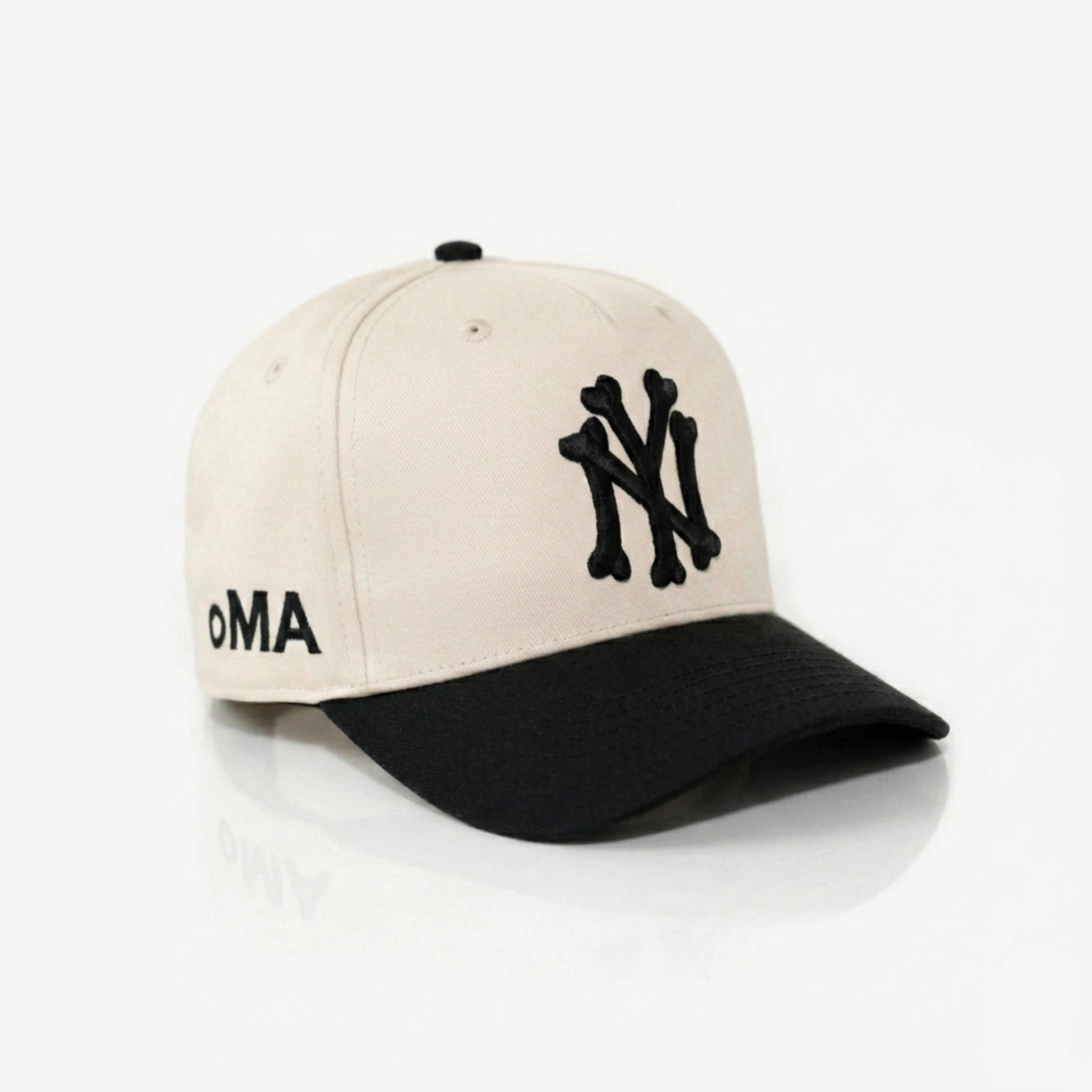 NEW YoRK BoNES HAT CURVED BRIM (CREAM)