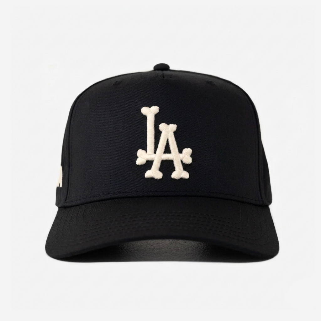 LA BoNES HAT CURVED BRIM (BLK/CREAM)