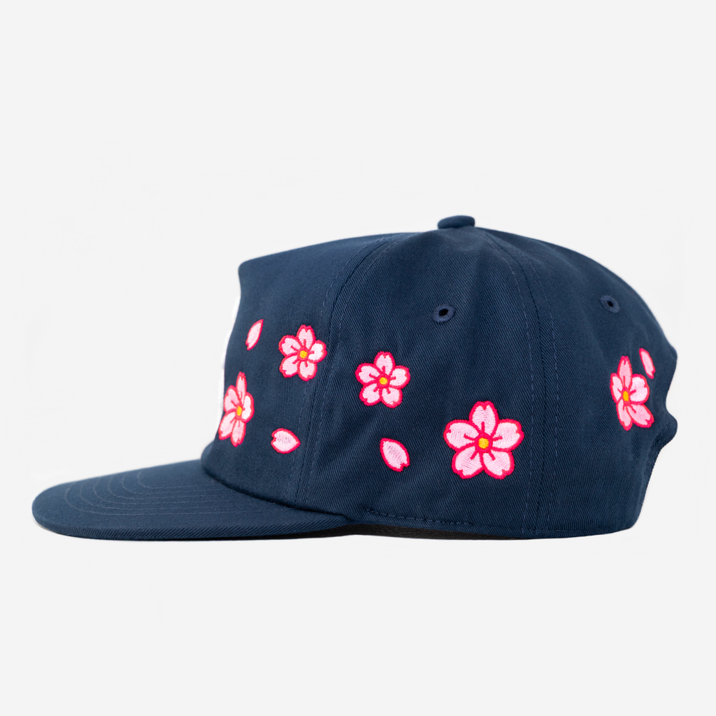 NY KANJI CHERRY BLOSSOM HAT (NAVY)