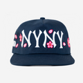 NY NY CHERRY BLOSSOM HAT (NAVY)