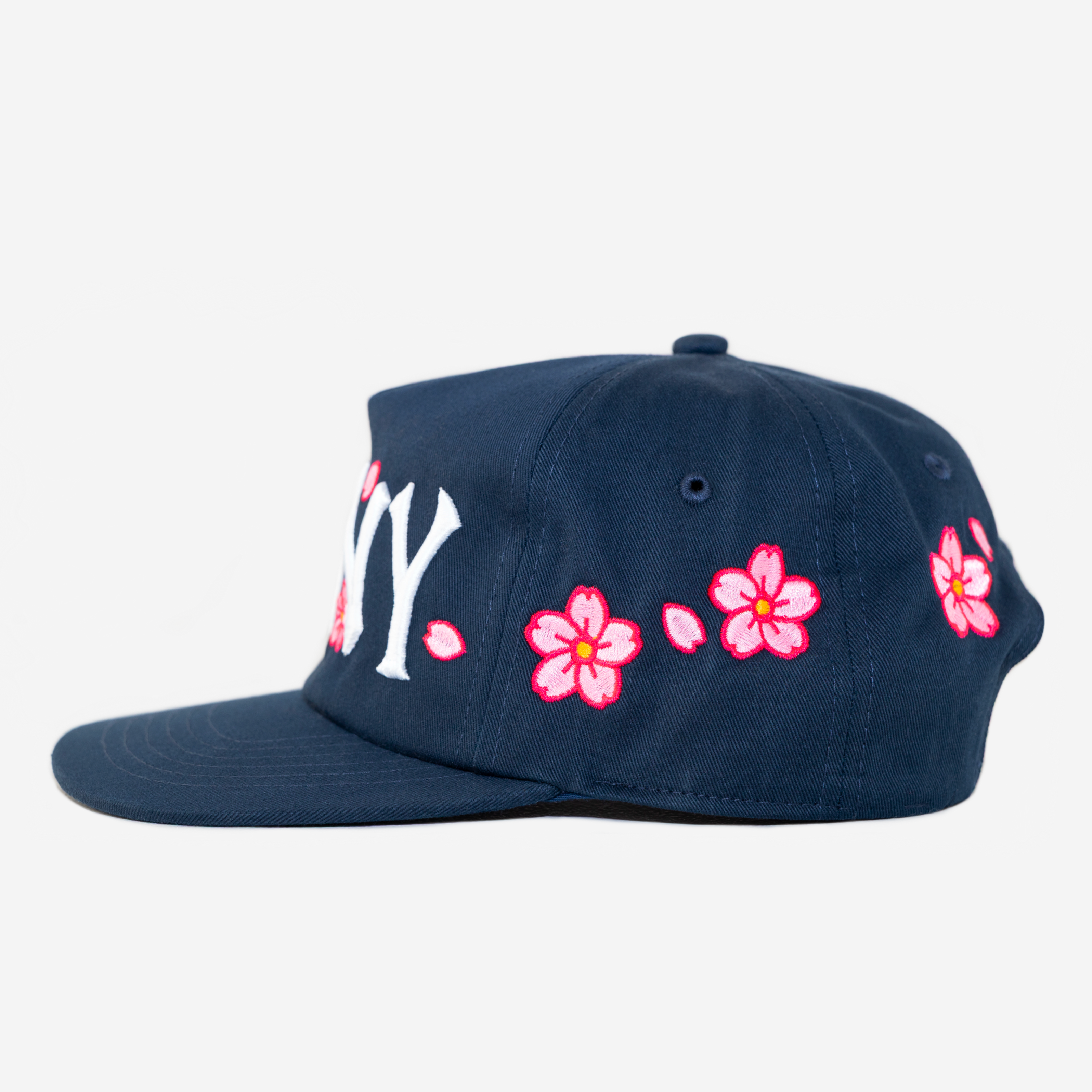 NY NY CHERRY BLOSSOM HAT (NAVY)