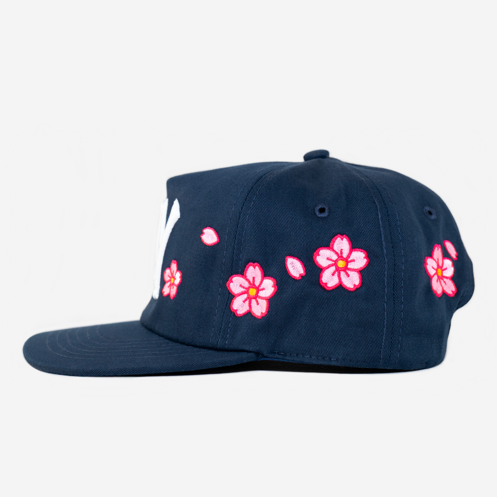 NY CHERRY BLOSSOM HAT (NAVY)