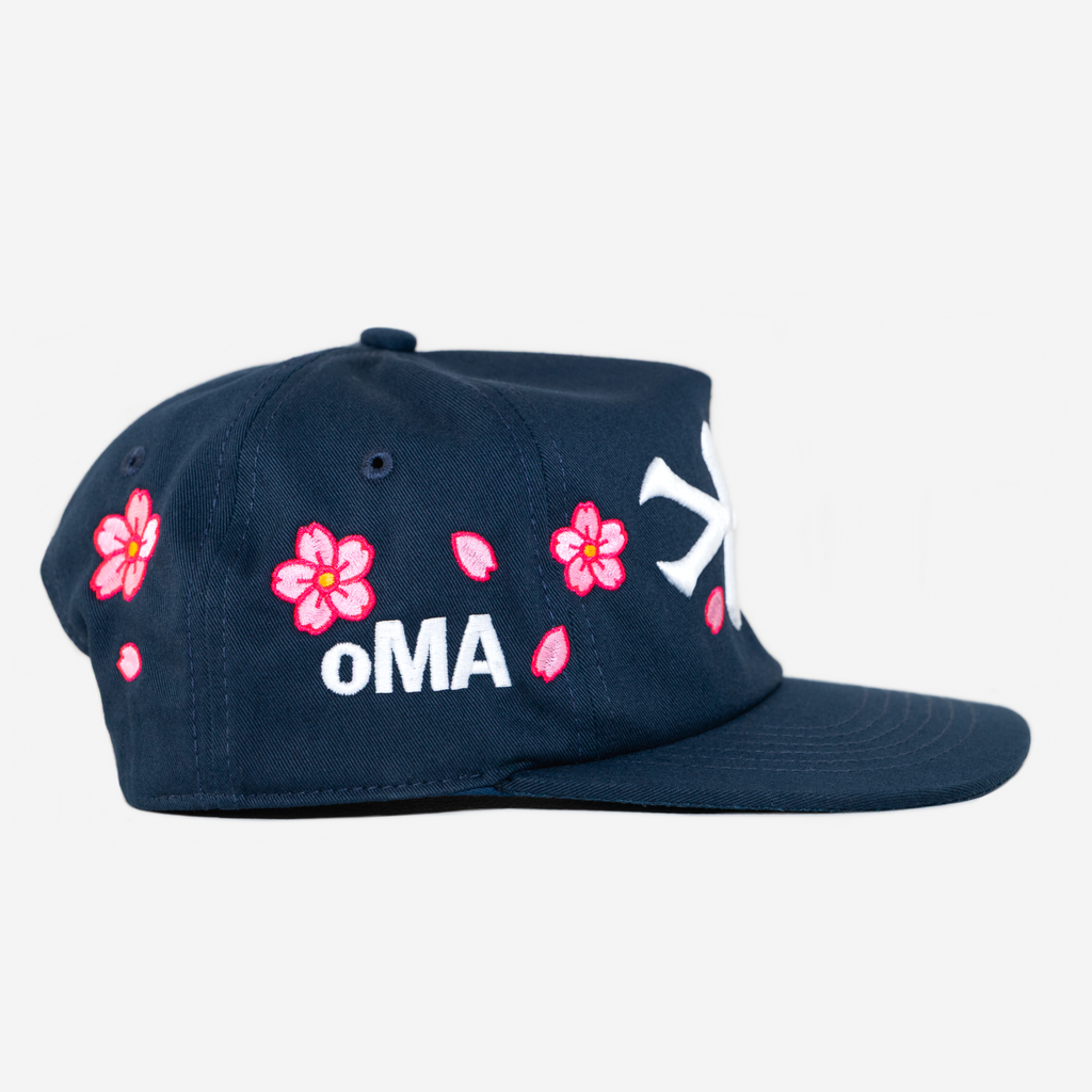 NY CHERRY BLOSSOM HAT (NAVY)