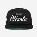 ATLANTA THRoWBACK HAT (GREEN BRIM)