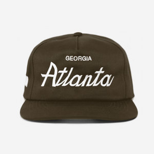 ATLANTA THRoWBACK HAT (BRoWN)