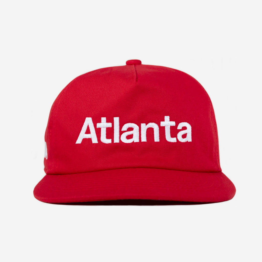 ATLANTA TYPOGRAPHY HAT (RED)