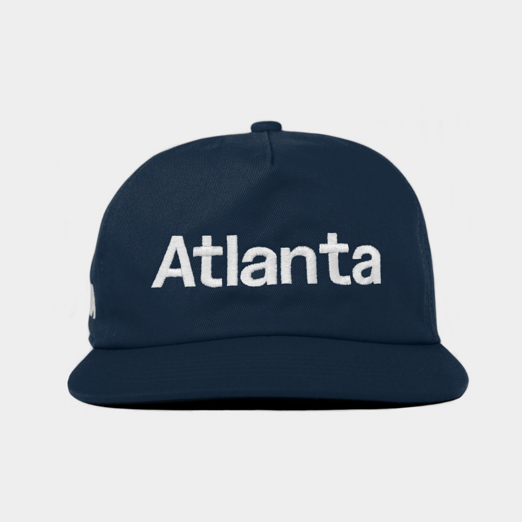 ATLANTA TYPOGRAPHY HAT (NAVY)