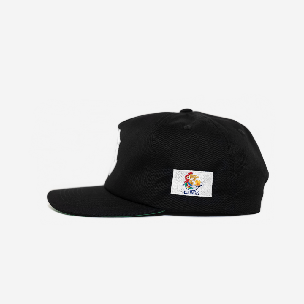 CHICAGo GLoBAL GLITCH HAT (GREEN BRIM)