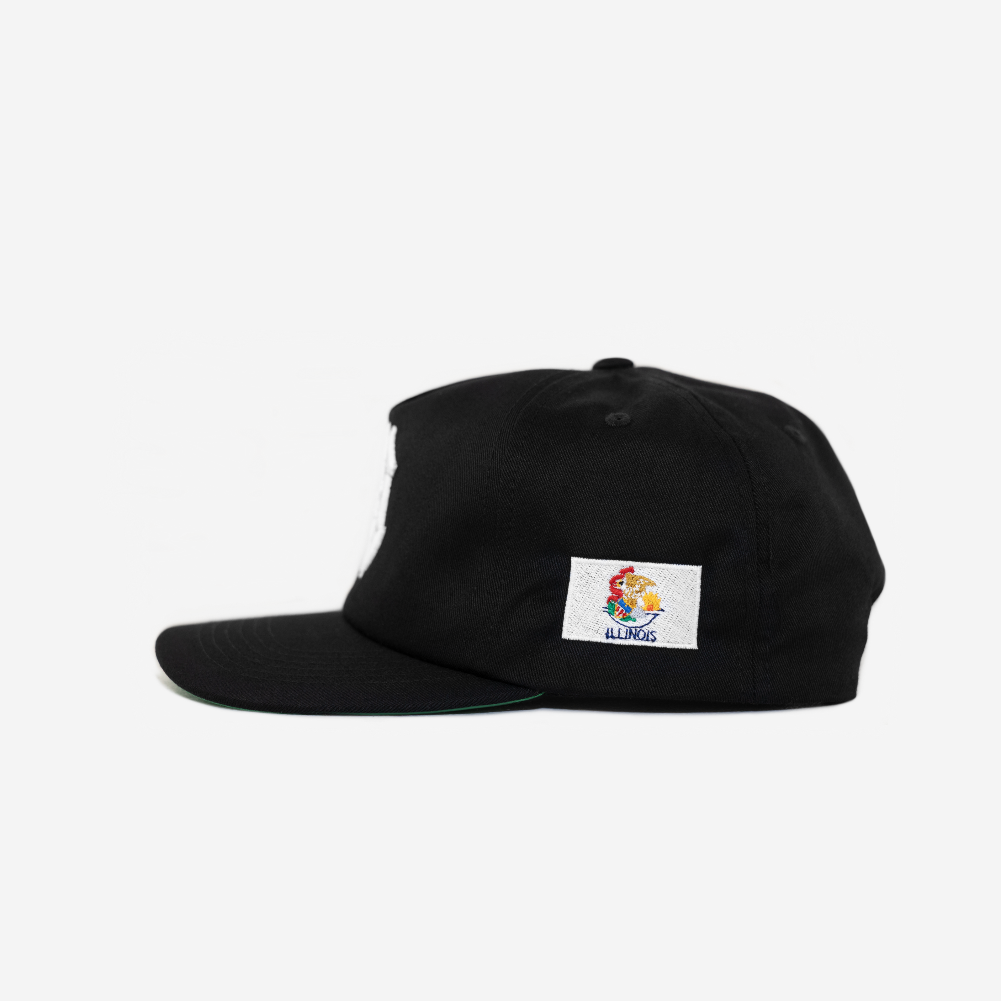 CHICAGo GLoBAL GLITCH HAT (GREEN BRIM)