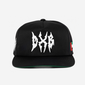 DUBAI GLoBAL GLITCH HAT (GREEN BRIM)