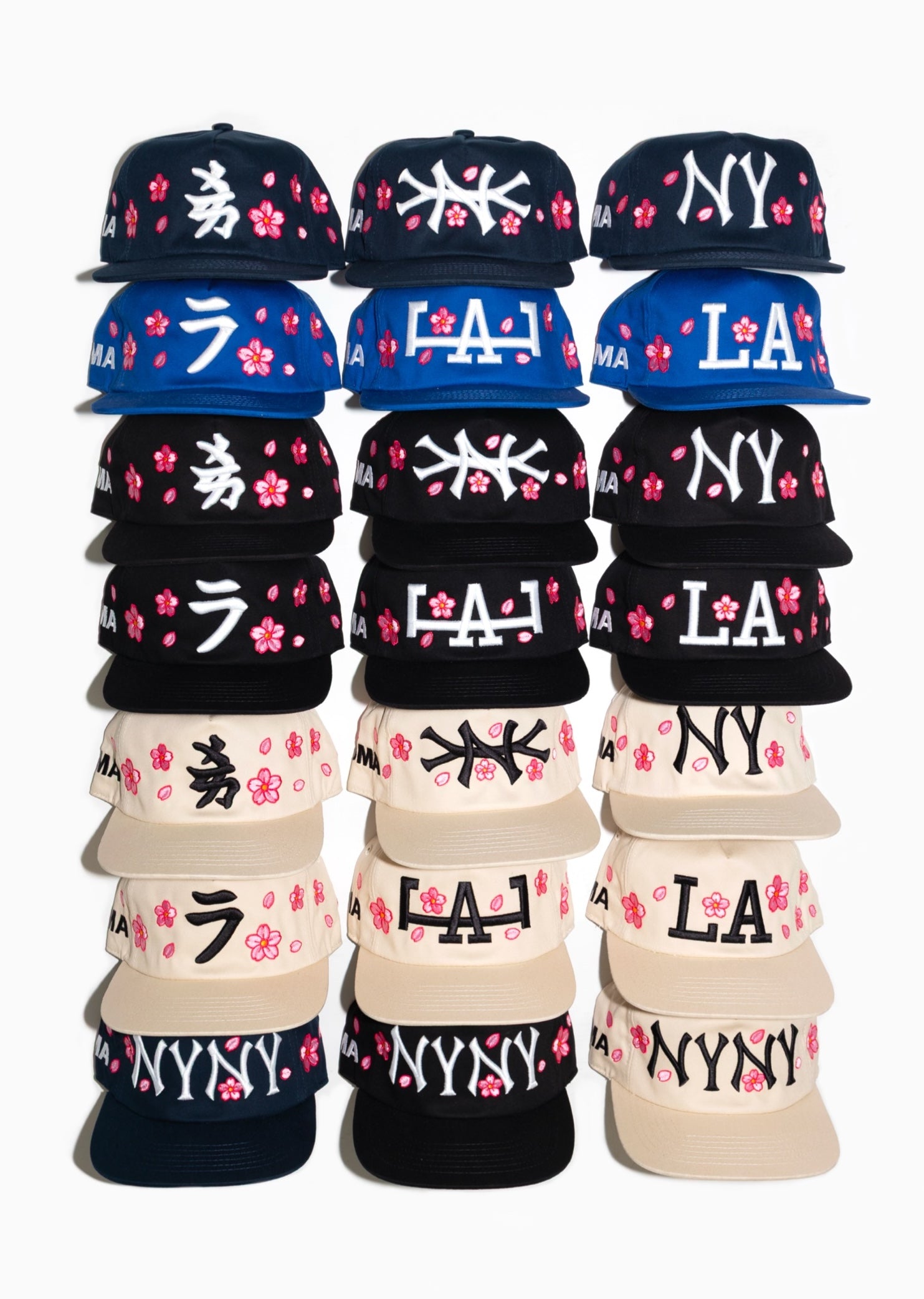 NY CHERRY BLOSSOM HAT (BLACK)