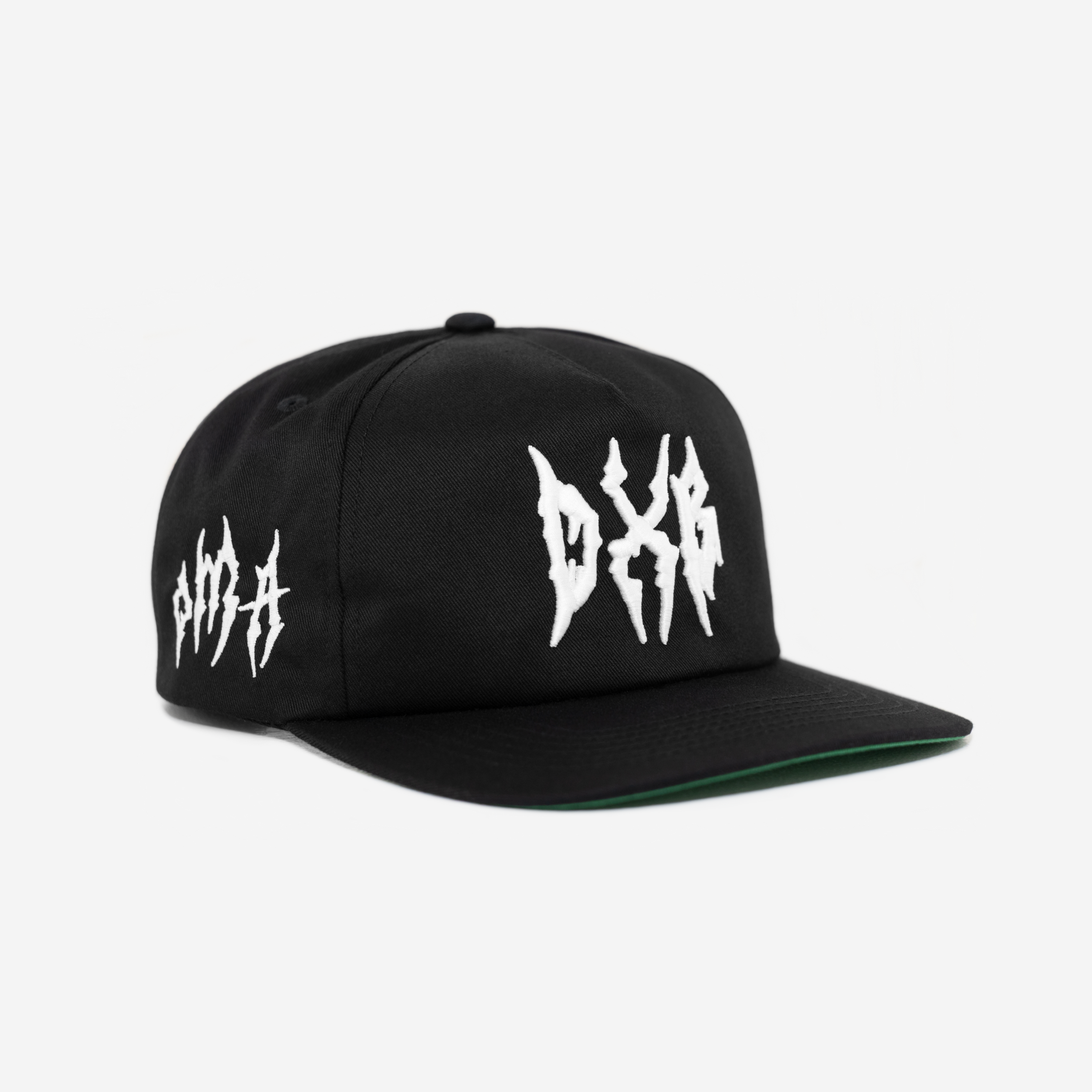 DUBAI GLoBAL GLITCH HAT (GREEN BRIM)