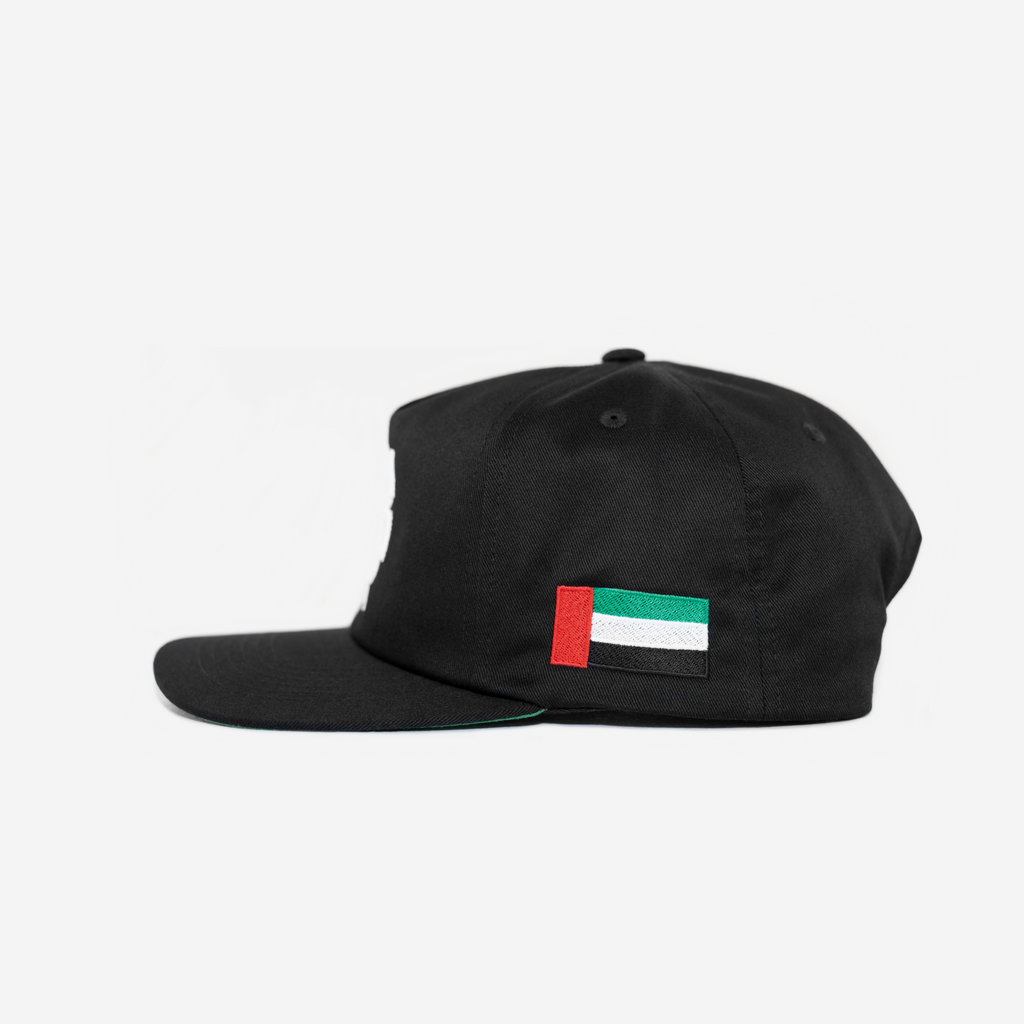 DUBAI GLoBAL GLITCH HAT (GREEN BRIM)
