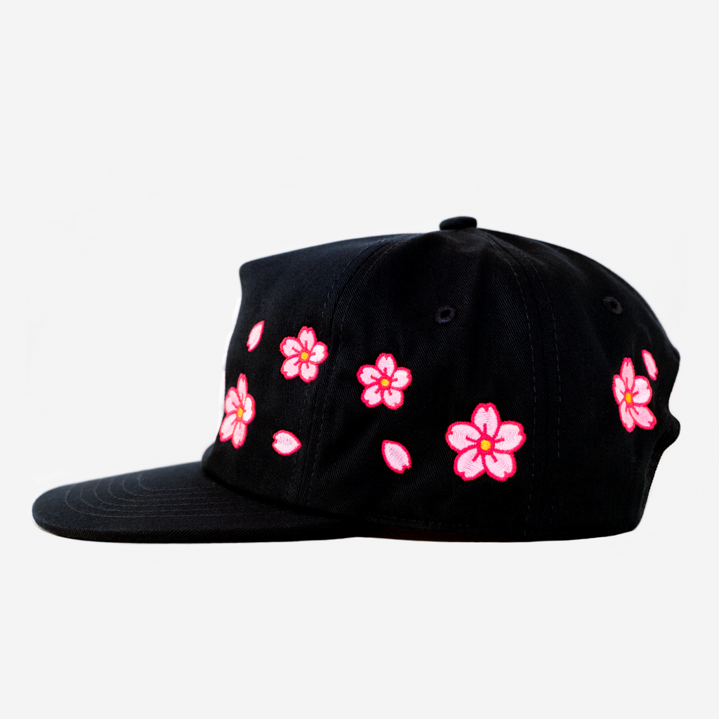 NY KANJI CHERRY BLOSSOM HAT (BLACK)