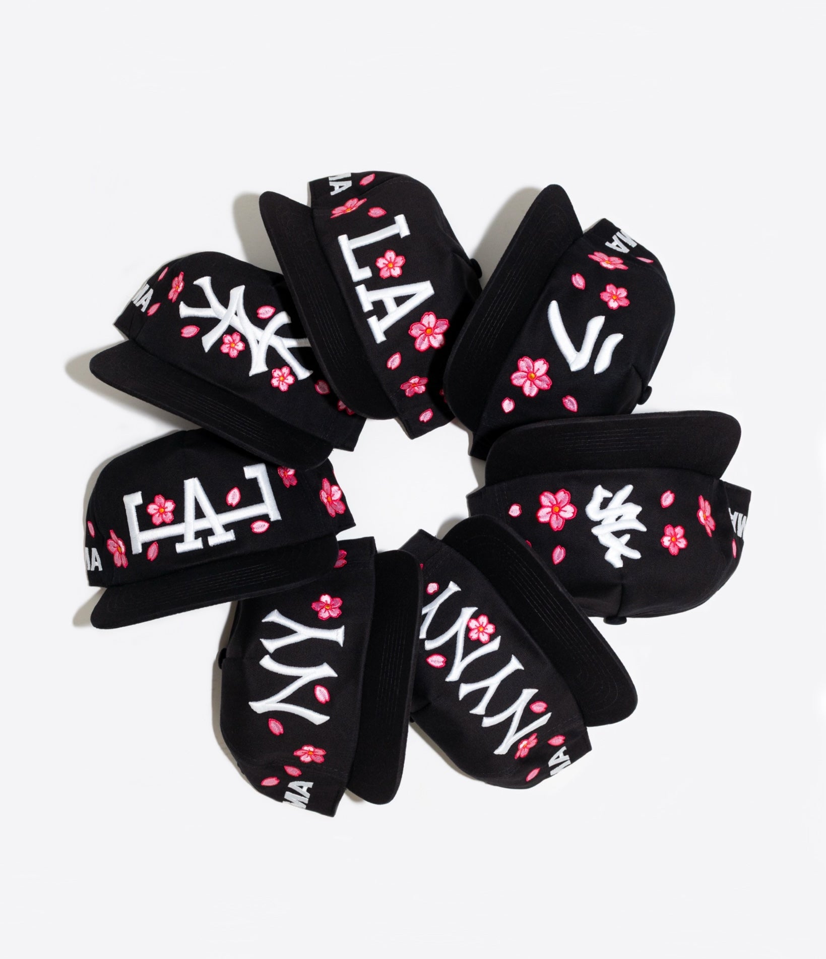 NY CHERRY BLOSSOM HAT (BLACK)