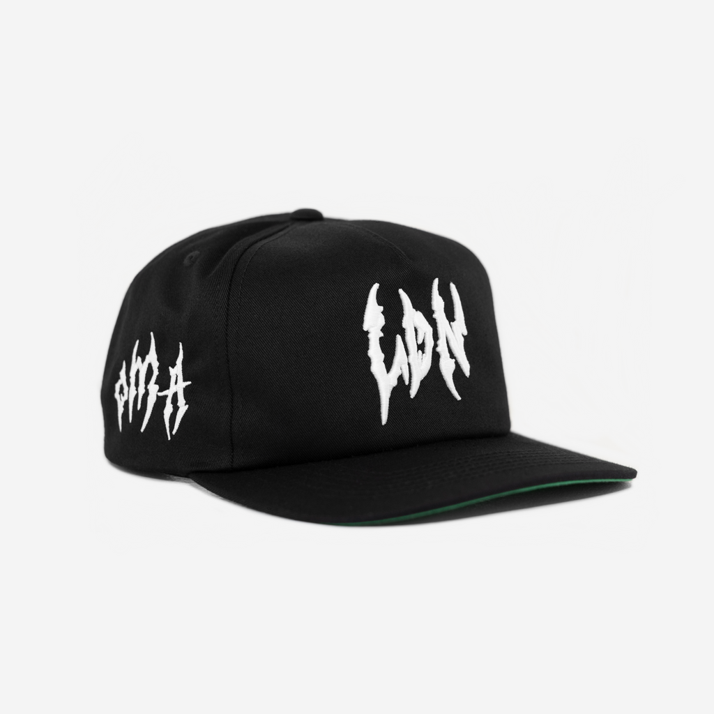 LoNDoN GLoBAL GLITCH HAT (GREEN BRIM)