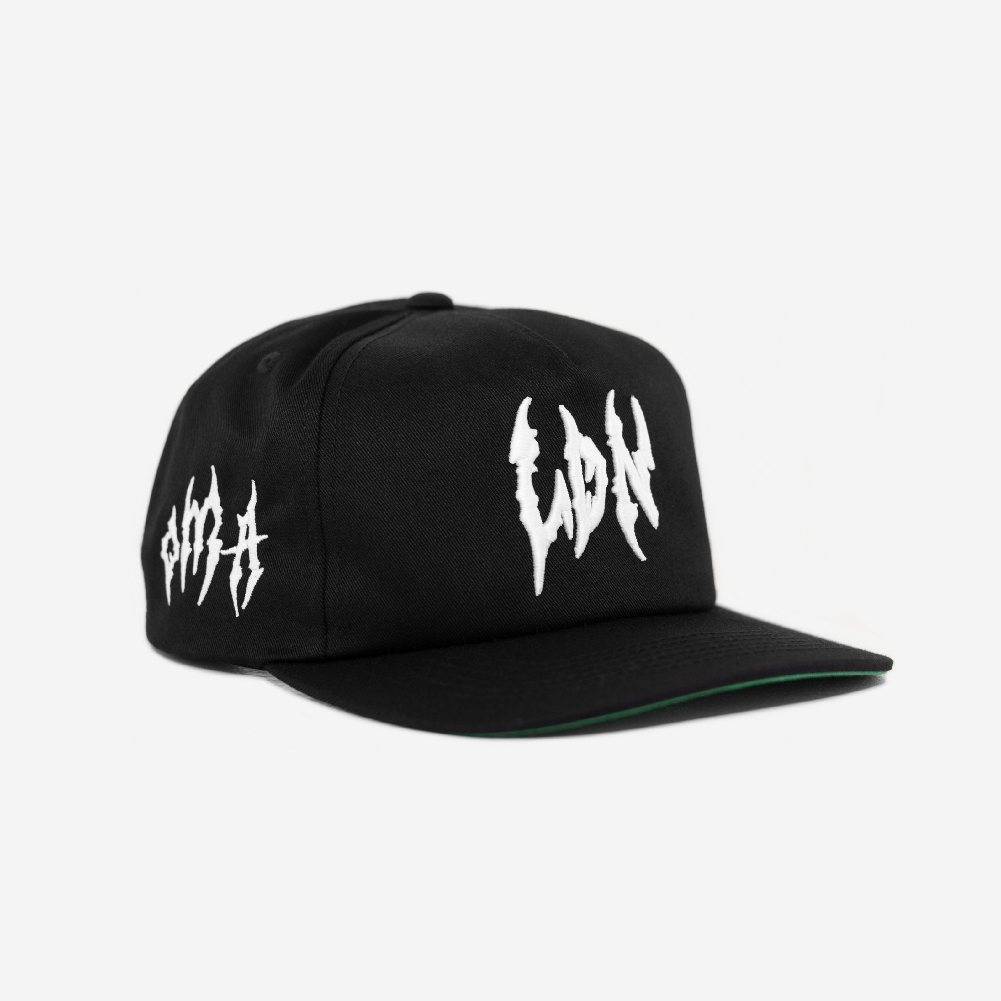 LoNDoN GLoBAL GLITCH HAT (GREEN BRIM)