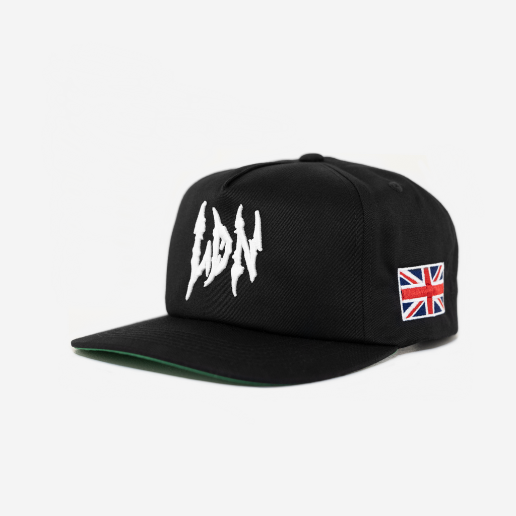 LoNDoN GLoBAL GLITCH HAT (GREEN BRIM)